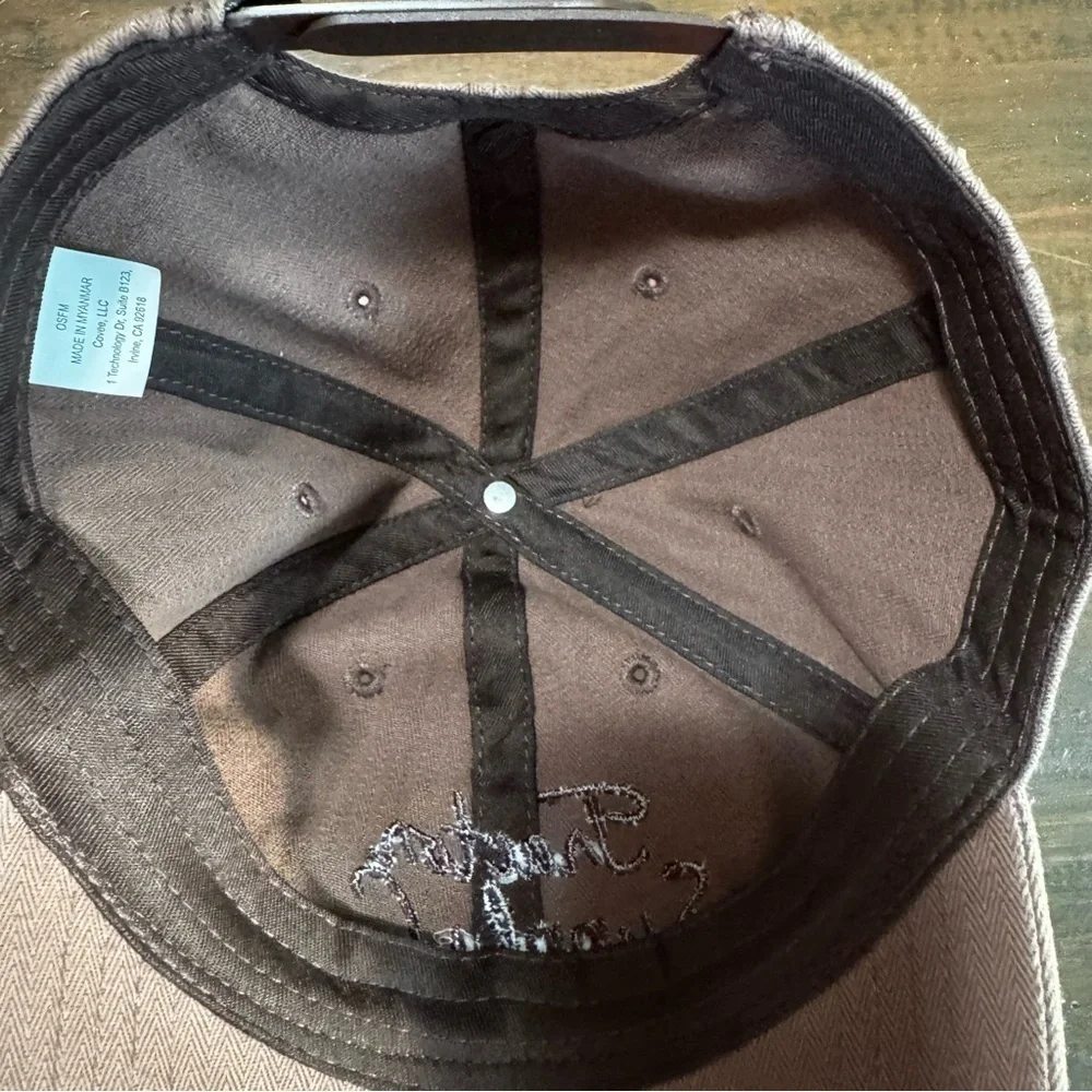 Tractor Supply Co Snapback Hat Brown One Size Adjustable Embroidered